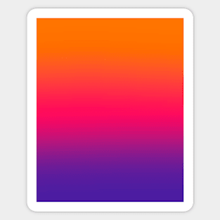 Purple Pink Orange  Gradient Sticker